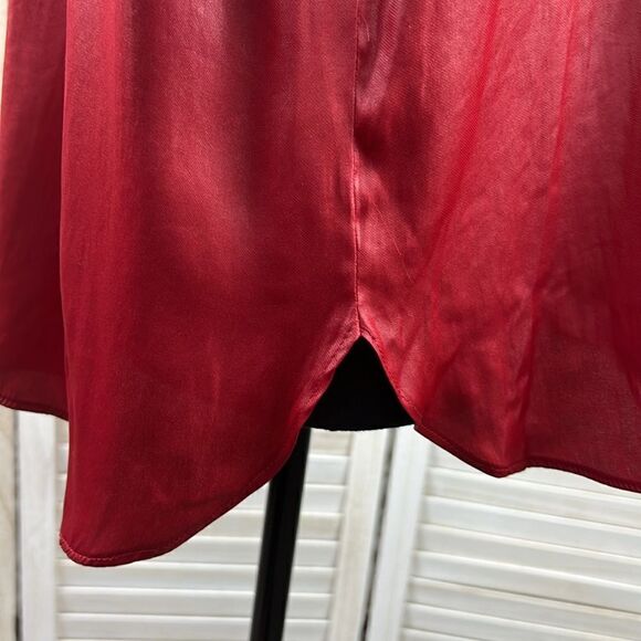Current Air Smocked Sleeve Crinkle Popover Blouse Medium - Picture 4 of 12